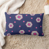 六角形の青い腰神経の枕 ランバークッション (ブランケット)