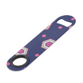 六角形の青い速度の栓抜き スピード栓抜き (裏面アングル)