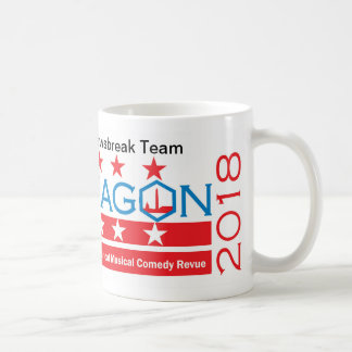 六角形の2018年のNewsbreakのチーム11のozのマグ コーヒーマグカップ