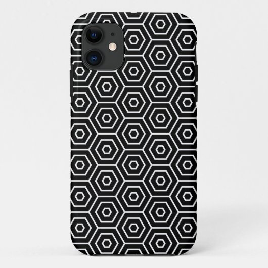 六角形は幾何学的なパターンを織ります Case-Mate iPhoneケース (裏面)