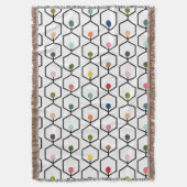 六角形チェーン スローブランケット (正面縦)