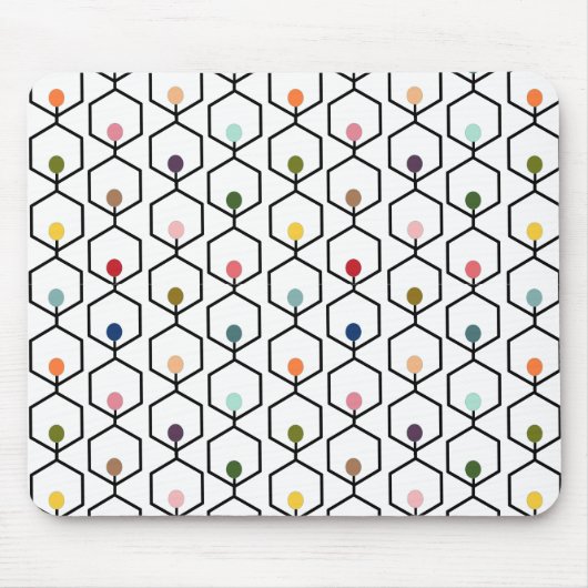 六角形チェーン マウスパッド (正面)