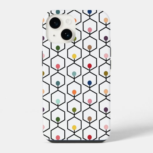 六角形チェーン iPhoneケース (裏面)