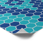 六角形パターン2 ポスター (角)