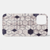 六角形パターン、アイソメトリック、グレンギープリント Case-Mate iPhoneケース (裏面 (横))
