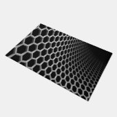 六角形パターン ドアマット (アングル)