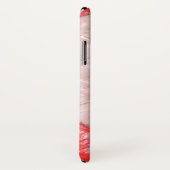 六角形パターンIphoneの白くおよび赤く芸術的な箱 Case-Mate iPhoneケース (裏面/右)