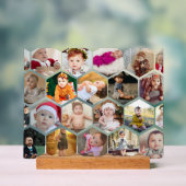 六角形フォトコラージュ アクリルサイン (ニュートラル)