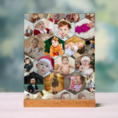 六角形フォトコラージュ アクリルサイン (ニュートラル)