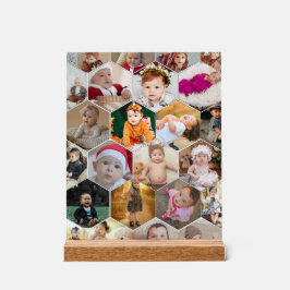 六角形フォトコラージュ アクリルサイン