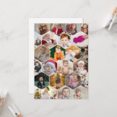 六角形フォトコラージュ カード (正面/裏面インサイチュ)