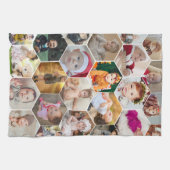六角形フォトコラージュ キッチンタオル (横)