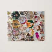 六角形フォトコラージュ ジグソーパズル (横)