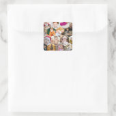 六角形フォトコラージュ スクエアシール (バッグ)