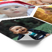 六角形フォトコラージュ ポスター (角)