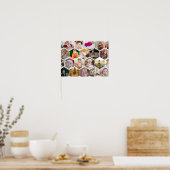 六角形フォトコラージュ ポスター (キッチン)