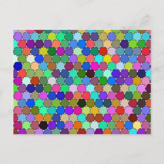 六角形ポストカードのオフセット ポストカード (正面)