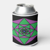 六角形マンダラ 缶クーラー (缶正面)