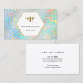 六角形ラベルbeeロゴ 名刺 (正面/裏面)