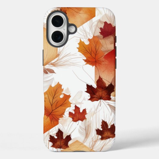六角形紅葉- Apple iPhone 16 Plus Phone Case-Mate iPhoneケース (裏面)