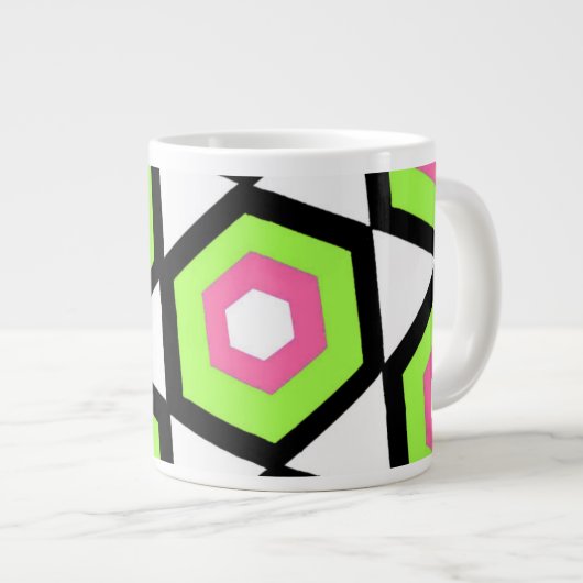 六角形 ジャンボコーヒーマグカップ (正面右)