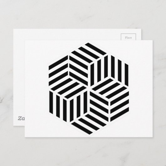 六角形 ポストカード (正面/裏面)