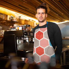 六角形（モノクロ） エプロン