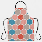 六角形(モノクロ) エプロン (正面)