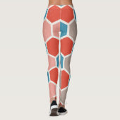 六角形（モノクロ） レギンス (裏面)