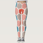 六角形（モノクロ） レギンス (正面)