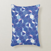六角形、三角形：ジオメトリ抽象芸術パターン。 アクセントクッション (正面(垂直))