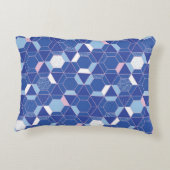 六角形、三角形：ジオメトリ抽象芸術パターン。 アクセントクッション (裏面)