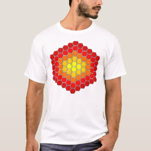 六角形/立方体パターンTシャツ Tシャツ