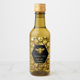 六角感謝してい蜂 ワインラベル