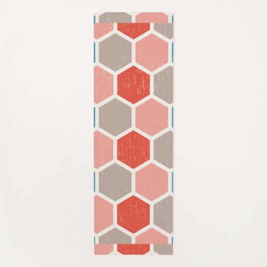 六角模様 ヨガマット (正面)