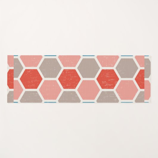 六角模様 ヨガマット (正面(横))