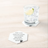 六角穴付き個人用上面 ペーパーコースター (インサイチュ)