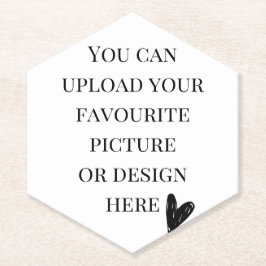 六角穴付き個人用上面 ペーパーコースター