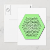 六角迷路 ポストカード (正面/裏面)