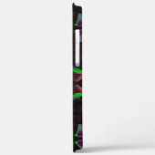 六角、緑、赤のグラデーションの万華鏡のように千変万化するパターン Case-Mate iPhoneケース (裏面 / 左)