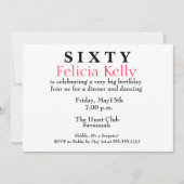 六誕生日招待状 招待状 (正面)