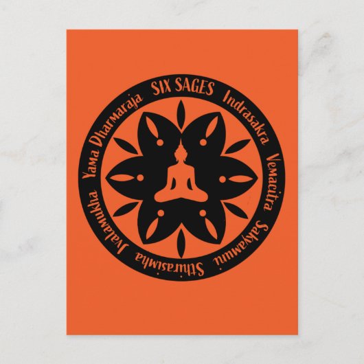 六賢サマラ仏教 宗教 ポストカード (正面)