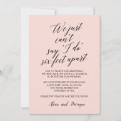 六足アパート |キャンセル済み結婚の延期 招待状 (正面)