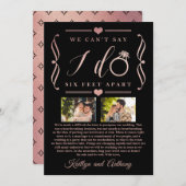 六足結婚別の期日の変更 セーブザデート (正面/裏面)