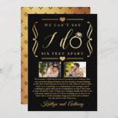 六足結婚別の期日の変更 セーブザデート (正面/裏面)