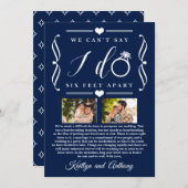 六足結婚別の期日の変更 セーブザデート (正面/裏面)