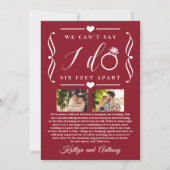 六足結婚別の期日の変更 セーブザデート (正面)