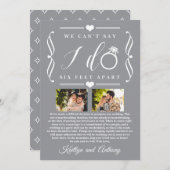 六足結婚別の期日の変更 セーブザデート (正面/裏面)