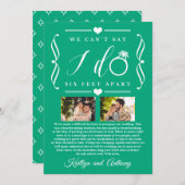 六足結婚別の期日の変更 セーブザデート (正面/裏面)