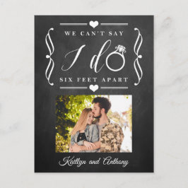 六足結婚別の期日の変更 案内ポストカード